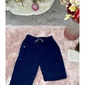 NWT FIGS High Waist Navy Zamora Jogger Scrub Pants, Size Medium